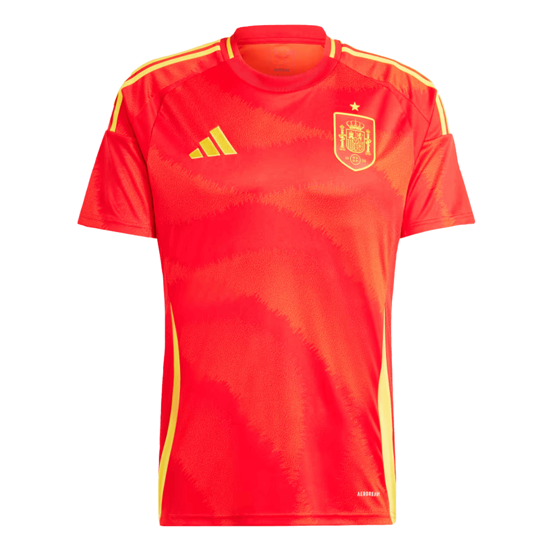 Men's Spain Home Kit(Jersey+Shorts) Euro 2024