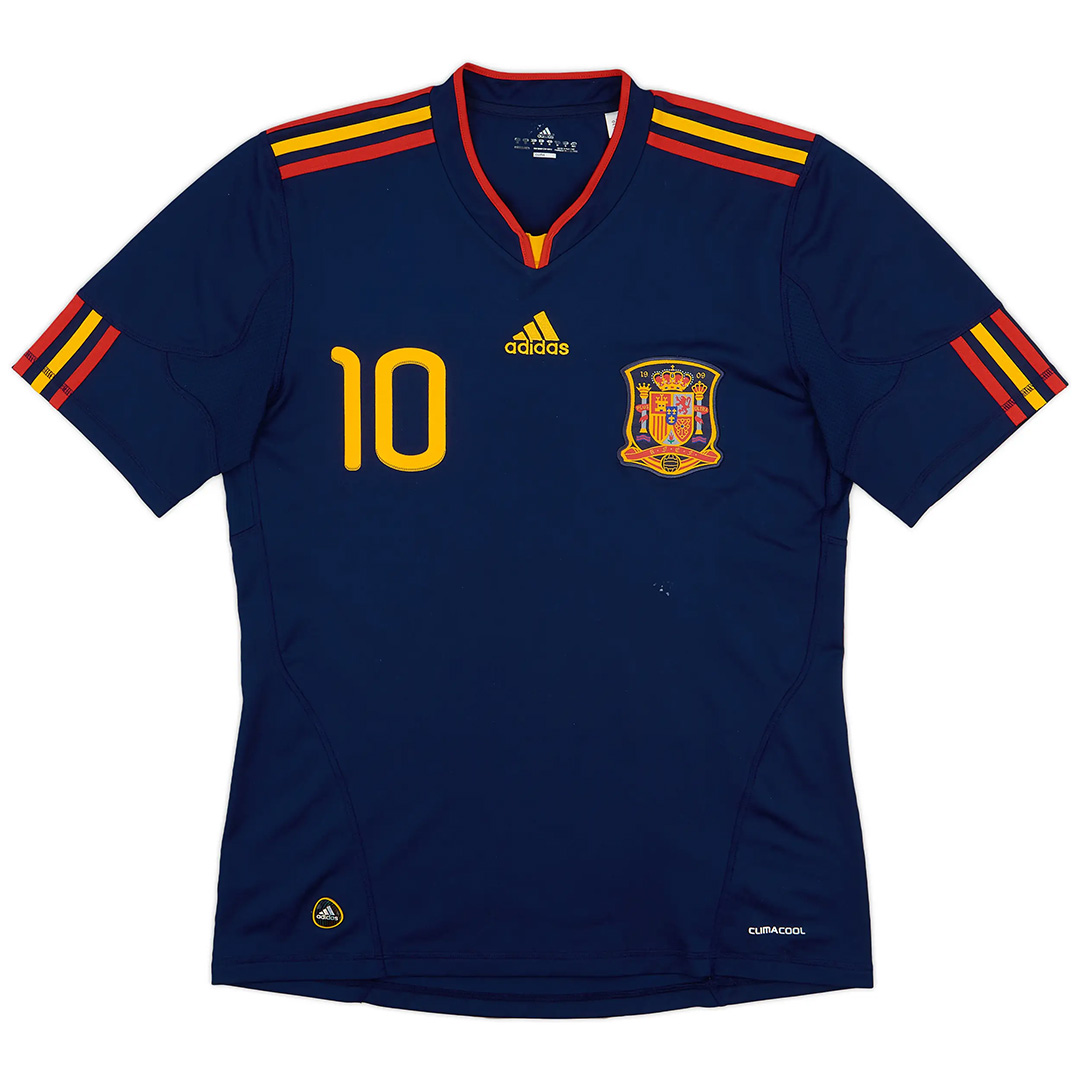 FABREGAS #10 Spain Retro Jersey Away World Cup Final 2010