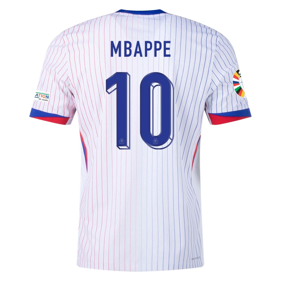 MBAPPE #10 France Away Jersey Player Version Euro 2024