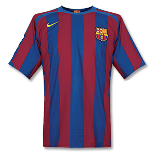 Barcelona A.Iniesta #24 UCL Final Retro Jersey Home 2005/06