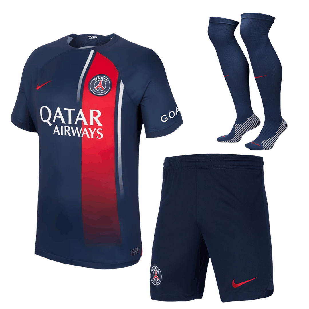 PSG Home Whole Kit Jersey+Shorts+Socks 2023/24