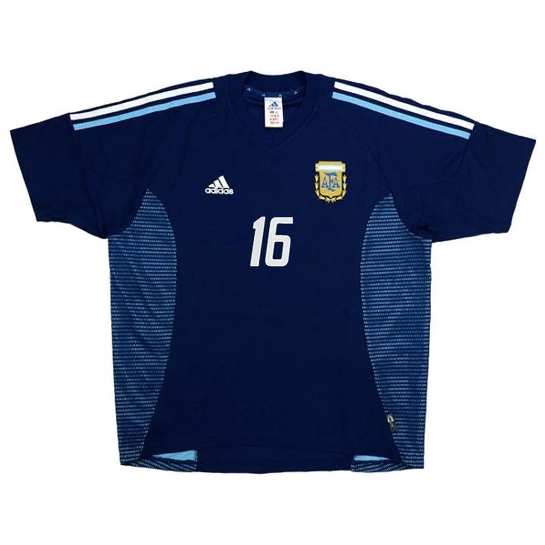Argentina AIMAR #16 Retro Jersey Away World Cup 2002