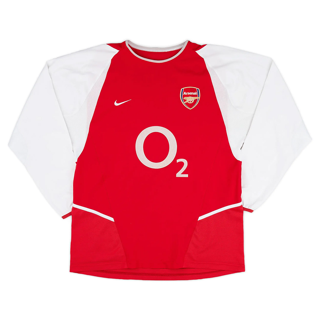 Arsenal Retro Home Long Sleeve Jersey 2002/04