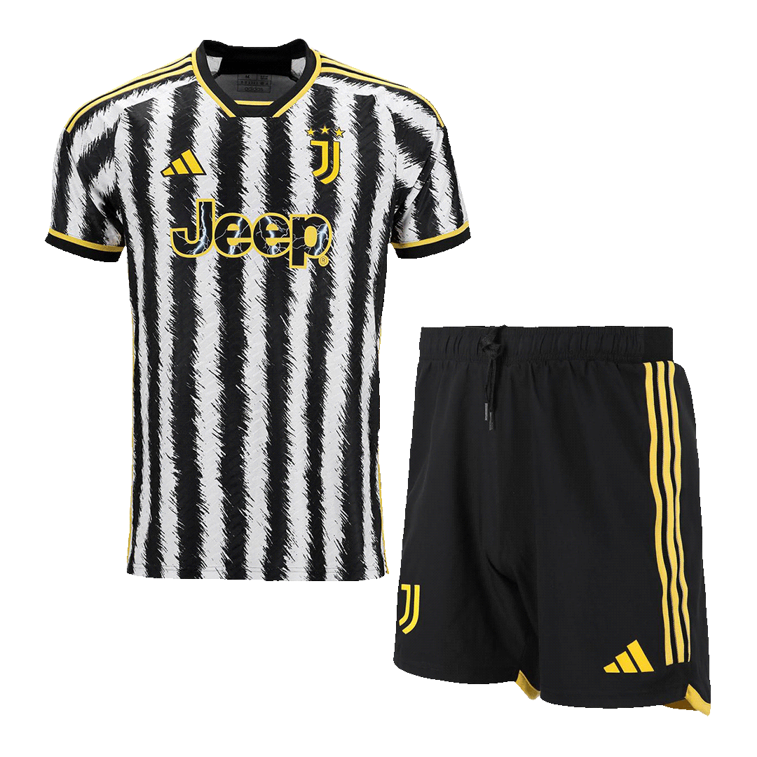 Juventus Home Player Version Jersey Kit Jersey+Shorts 2023/24