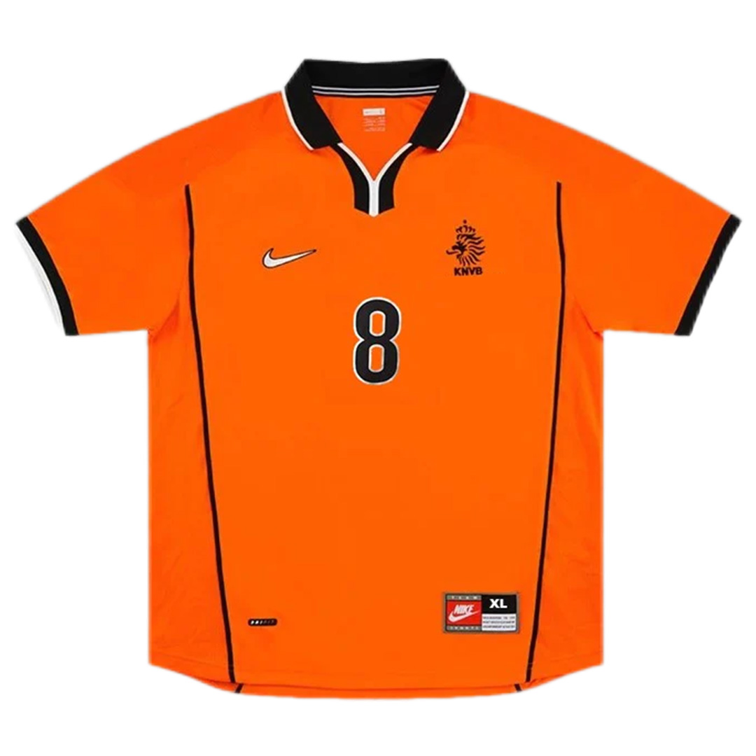 Netherlands BERGKAMP #8 Retro Jersey Home Replica World Cup 1998