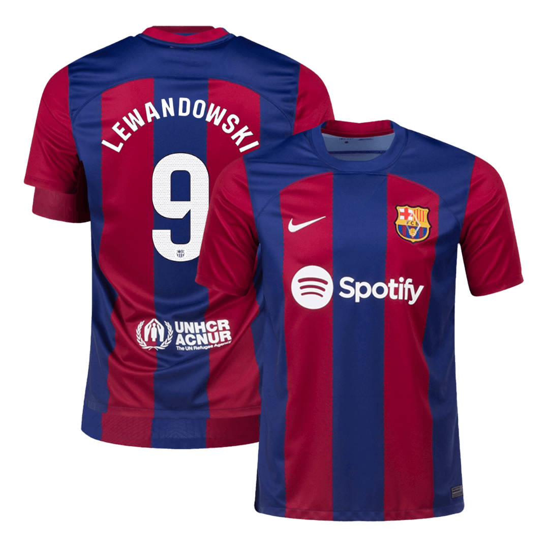 LEWANDOWSKI #9 Barcelona Home Jersey 2023/24