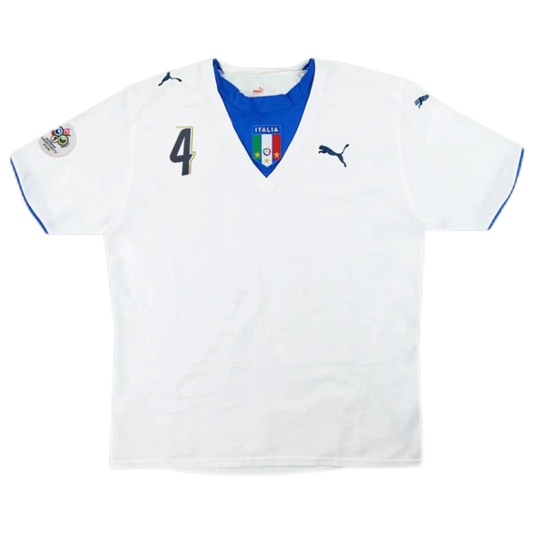Italy De Rossi #4 Retro Jersey Away Replica World Cup 2006