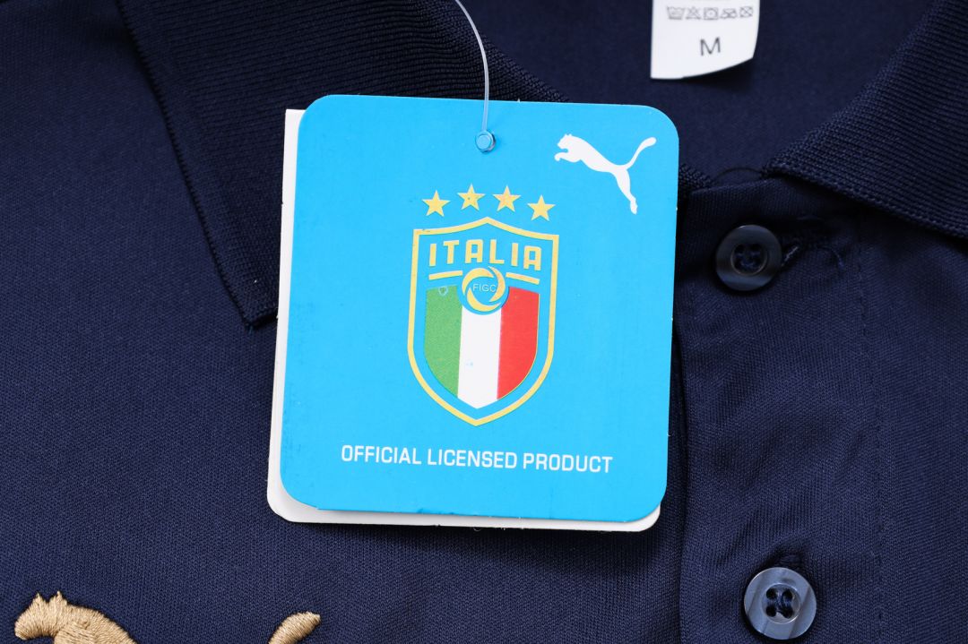 Italy Polo Shirt Navy 2023