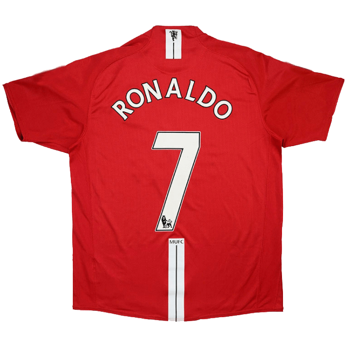 Manchester United RONALDO #7 Retro Jersey Home 2007/08