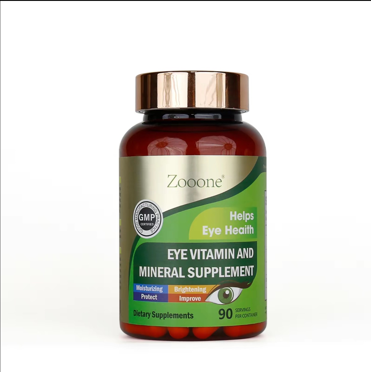 zooone- 90pcs Lutein Eye Vitamins Supplement for Macular Health and Dry Eye, Contains Lutein, Zinc, Vitamins C/E & Zeaxanthin to Support Eye Health