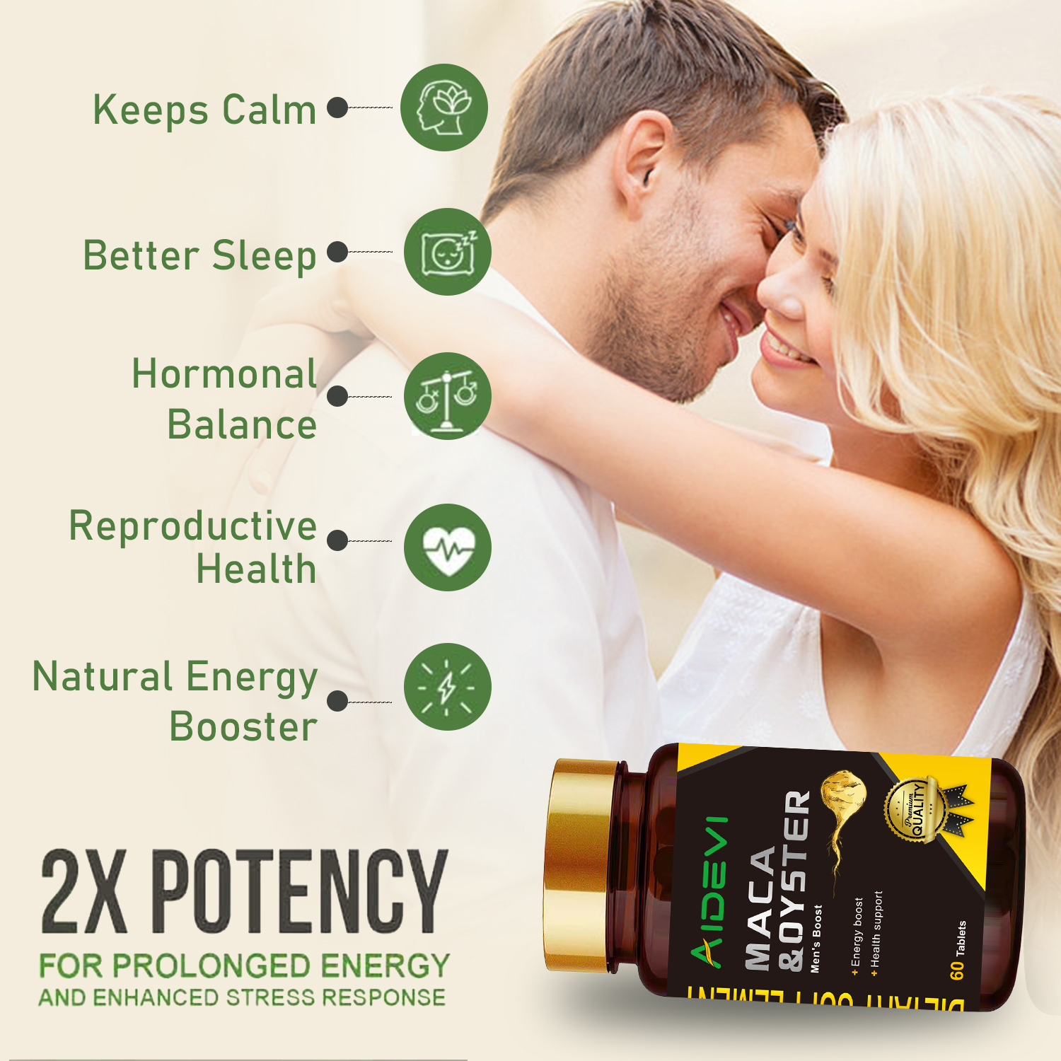 Aidevi Maca & Oyster Compound Fertility Supplement For Man Women