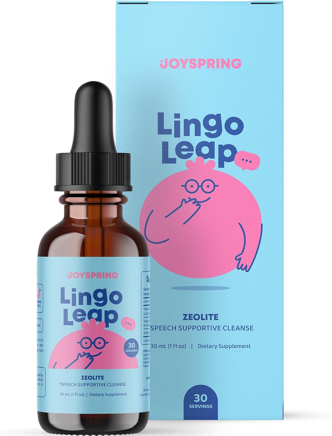 JoySpring Speech & Communication Support for Kids | Zeolite Supplement for Wellness | Supports Development & Learning | Made in USA