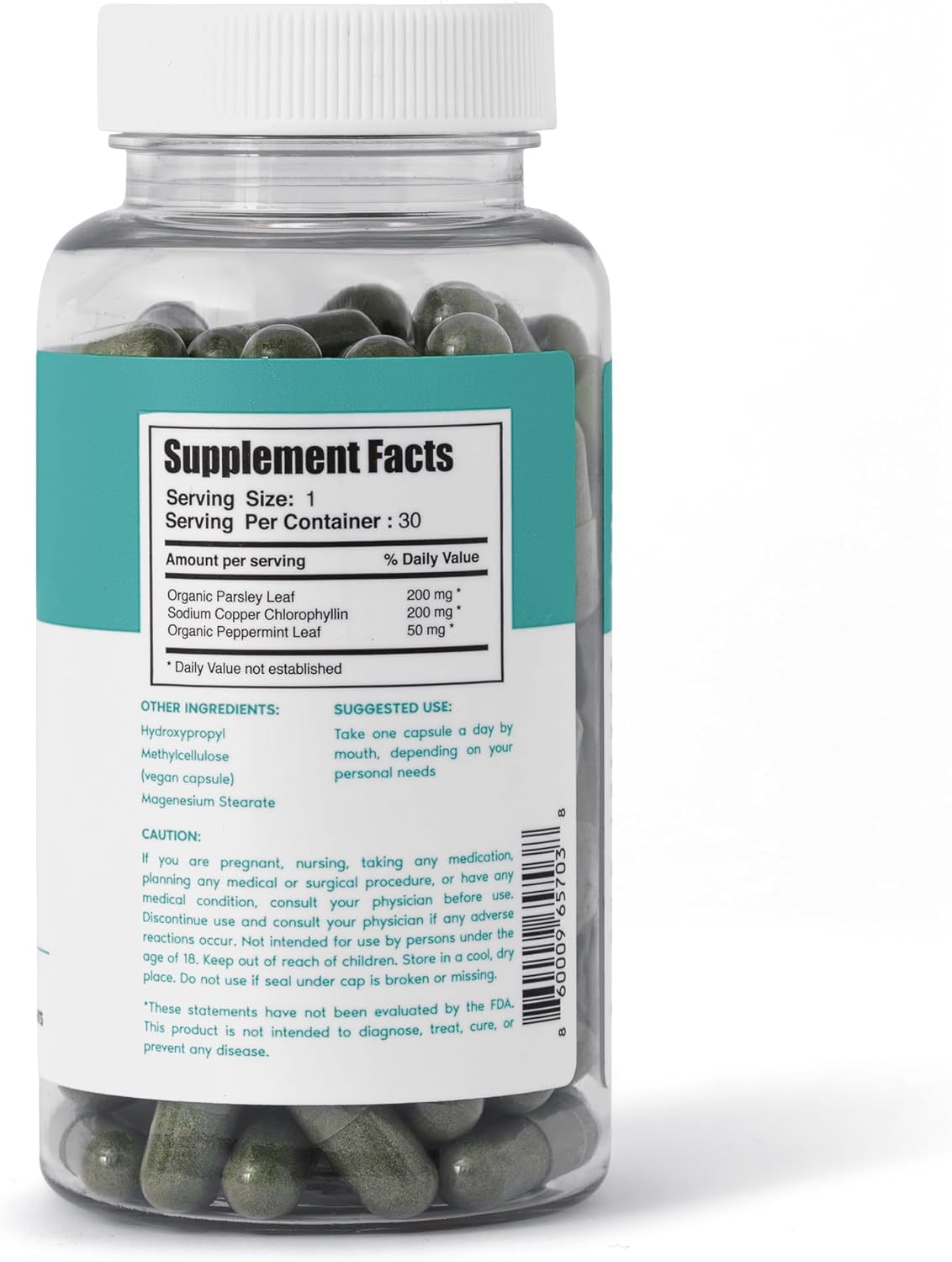 Her Fantasy Box | Body Magic Chlorophyll Capsules - 30 Vegan Capsules for Detox, Digestion, Gut Health, Skin Support, and Oily Skin - Natural Energy Booster (200 mg) (100mg) (200mg)