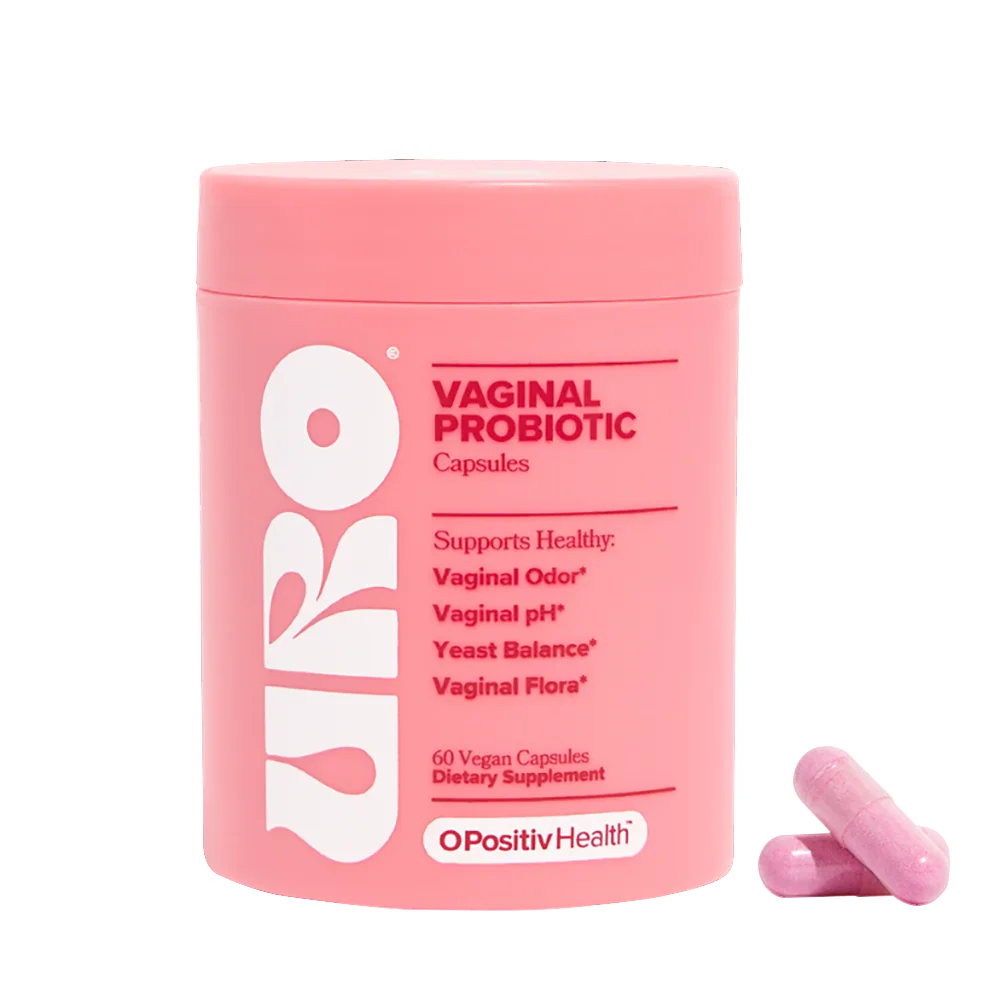 O Positiv URO Vaginal Probiotics for Women pH Balance with Prebiotics & Lactobacillus Probiotic Blend - Vaginal Health Supplement - Promote Healthy Vaginal Odor & Vaginal Flora, 60 Count (Pack of 1)