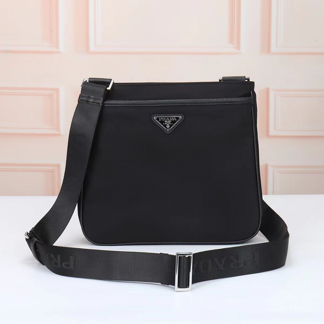 Prada-Waterproof fabric shoulder bag crossbody bag