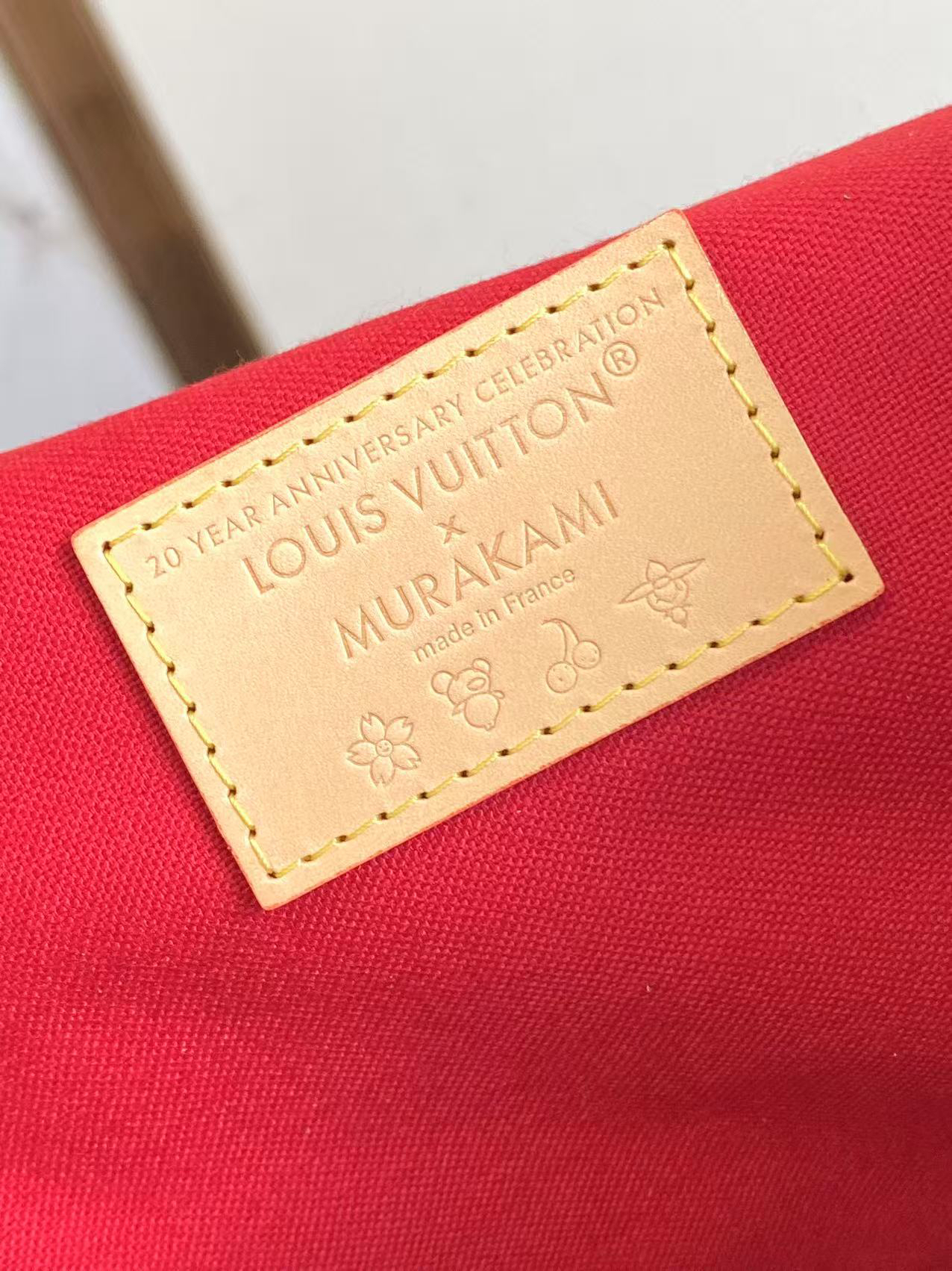 Louis Vuitton X Takashi Murakami Speedy Bag Cherry Brown Monogram Gold Hardware