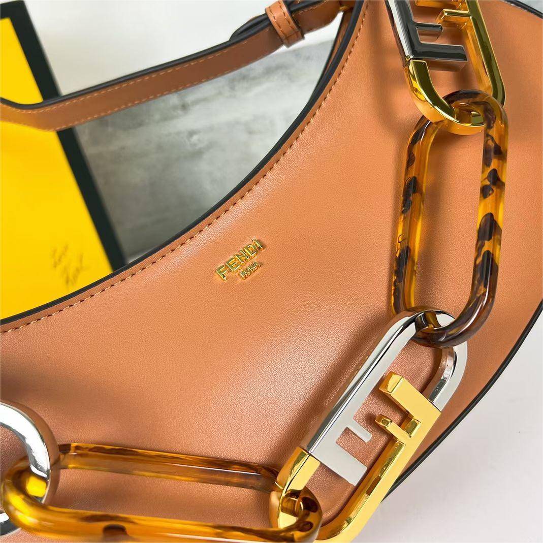 Fendi o'lock Half Moon Armpit Bag