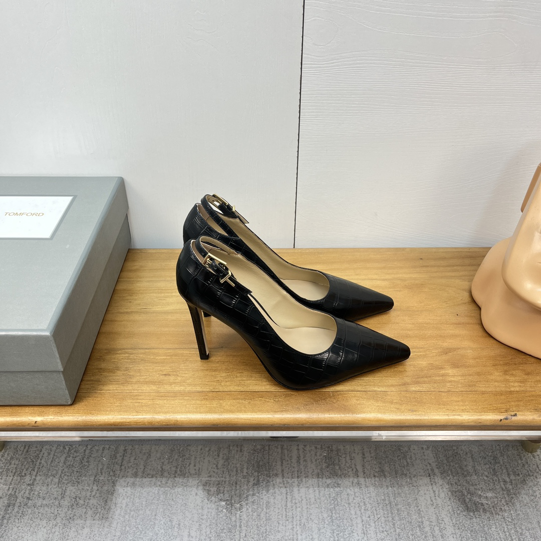 Tomford-Cow patent leather high heels