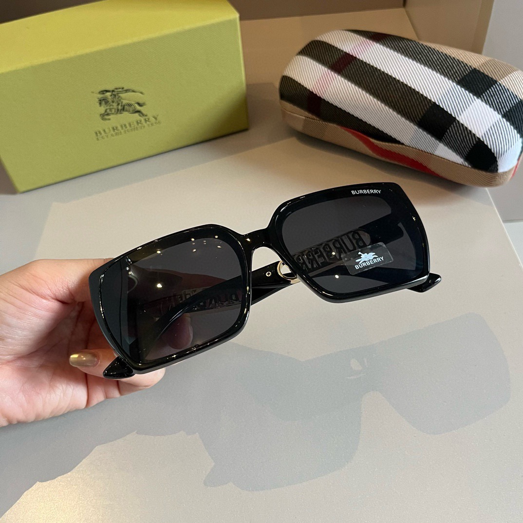 Burberry-2024 New Large Frame Sunglasses