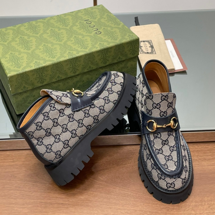 Gucci-Horse Collar Buckle Thick Soled Ankle Boots