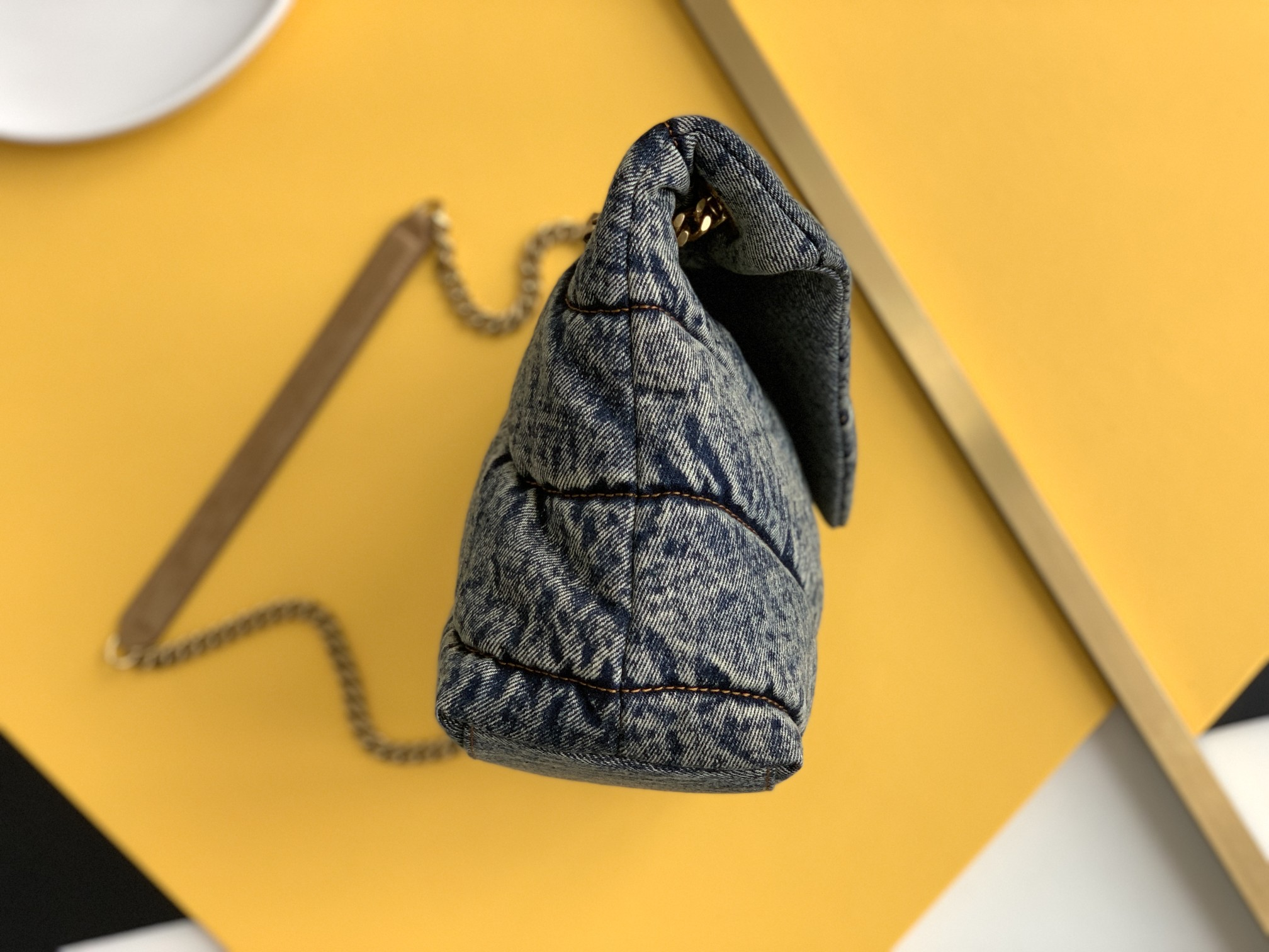 YSL - Puffer - Blue Gray Cloud Bag Pillow Bag Crossbody Shoulder Bag