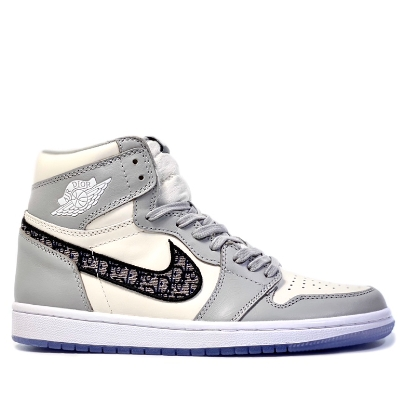 DIOR x Jordan-Calf Ceather High Top Shoes