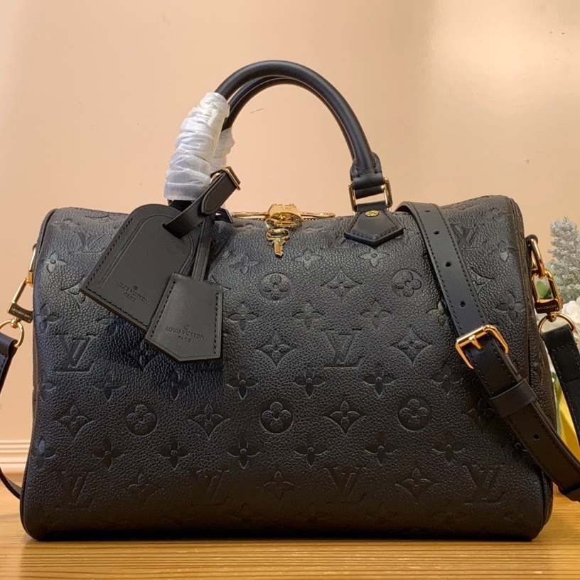 LOUIS VUITTON - Speedy Soft 30 Cowhide Leather Shoulder Crossbody Travel Bag