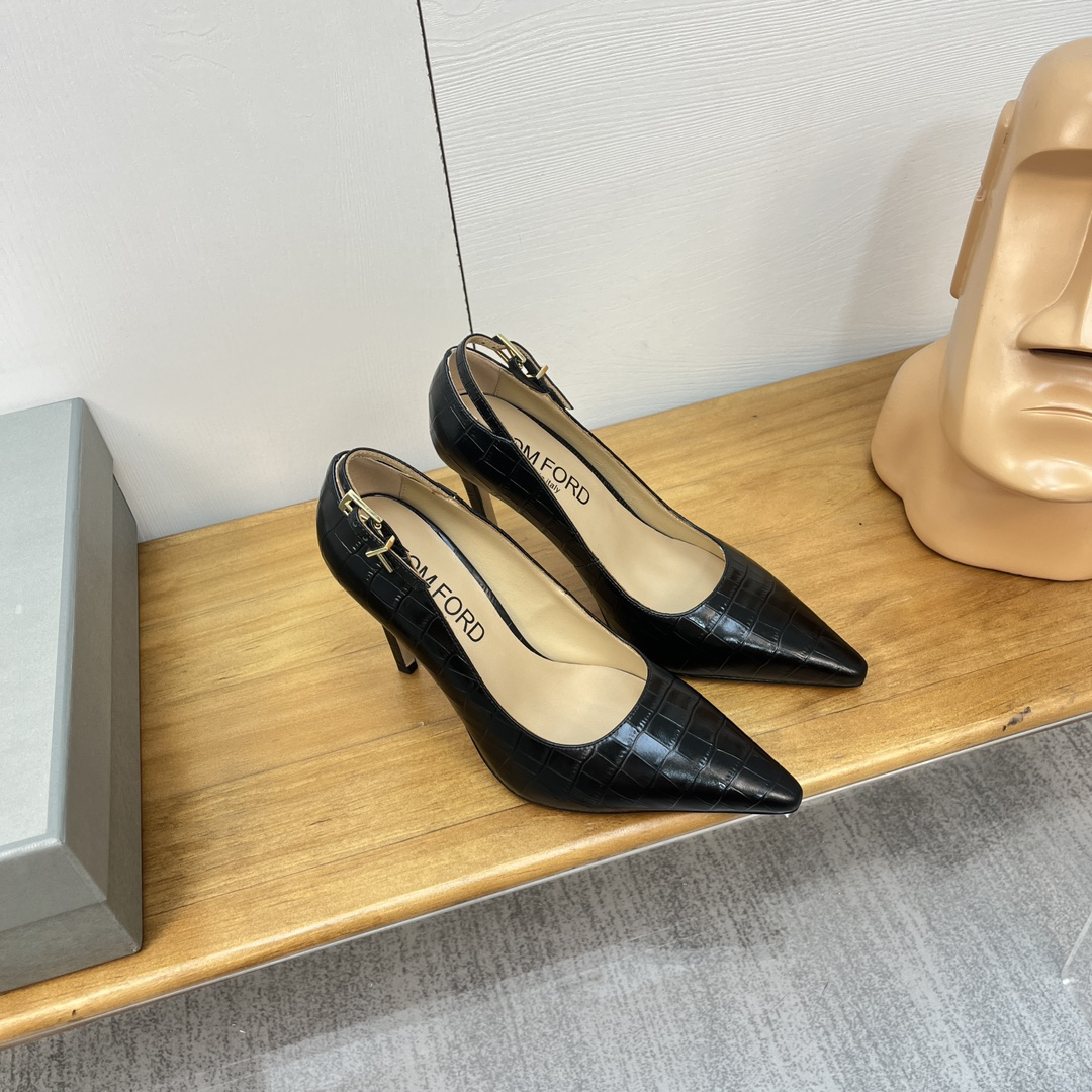 Tomford-Cow patent leather high heels