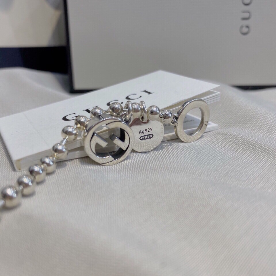 GUCCI-Double G bead bracelet
