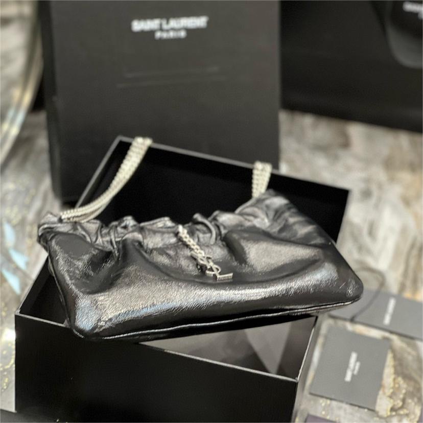 YSL-mini leather shoulder bag