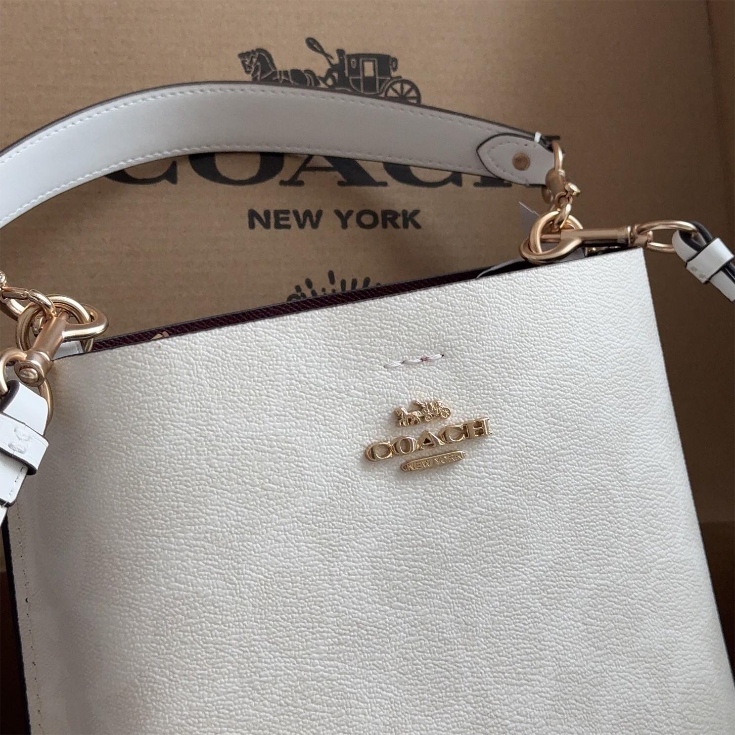 Coach-White Mollie Bucket Bag
