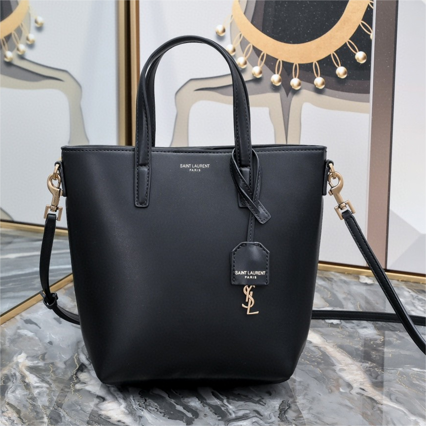 YSL-Leather Mini Tote Handbag