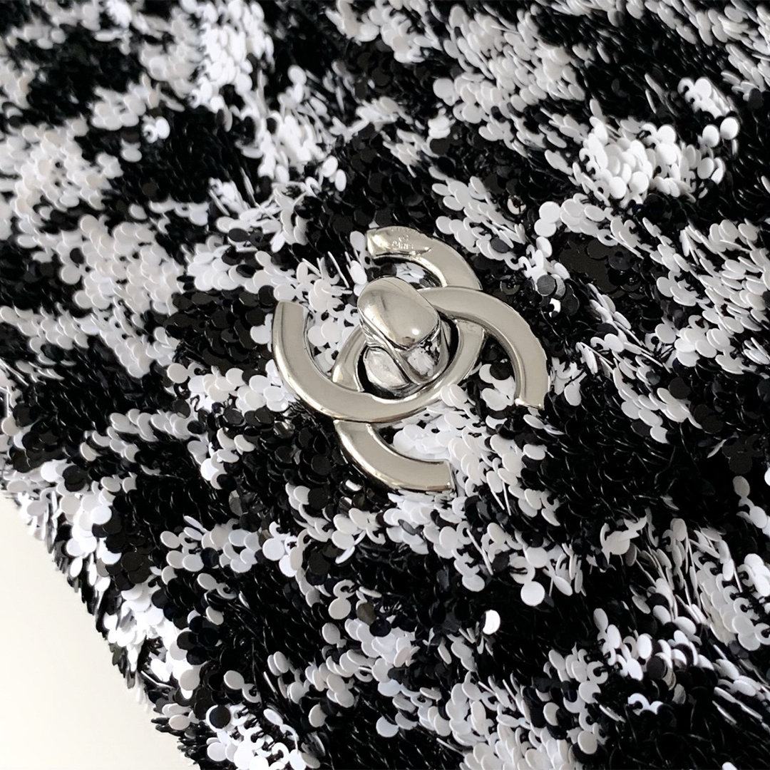 Chanel-Mini cf-Thousand bird grid sequins