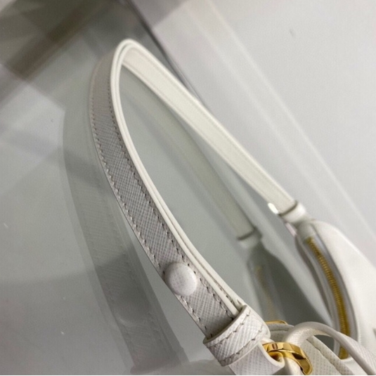 Prada-Hobo Patterned Cowhide Armpit Bag