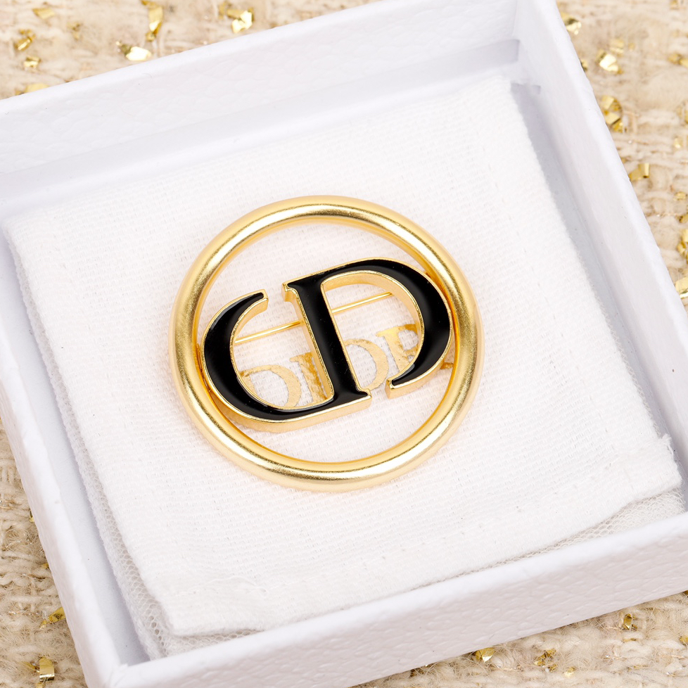 DIOR - Lettering Logo Brooch