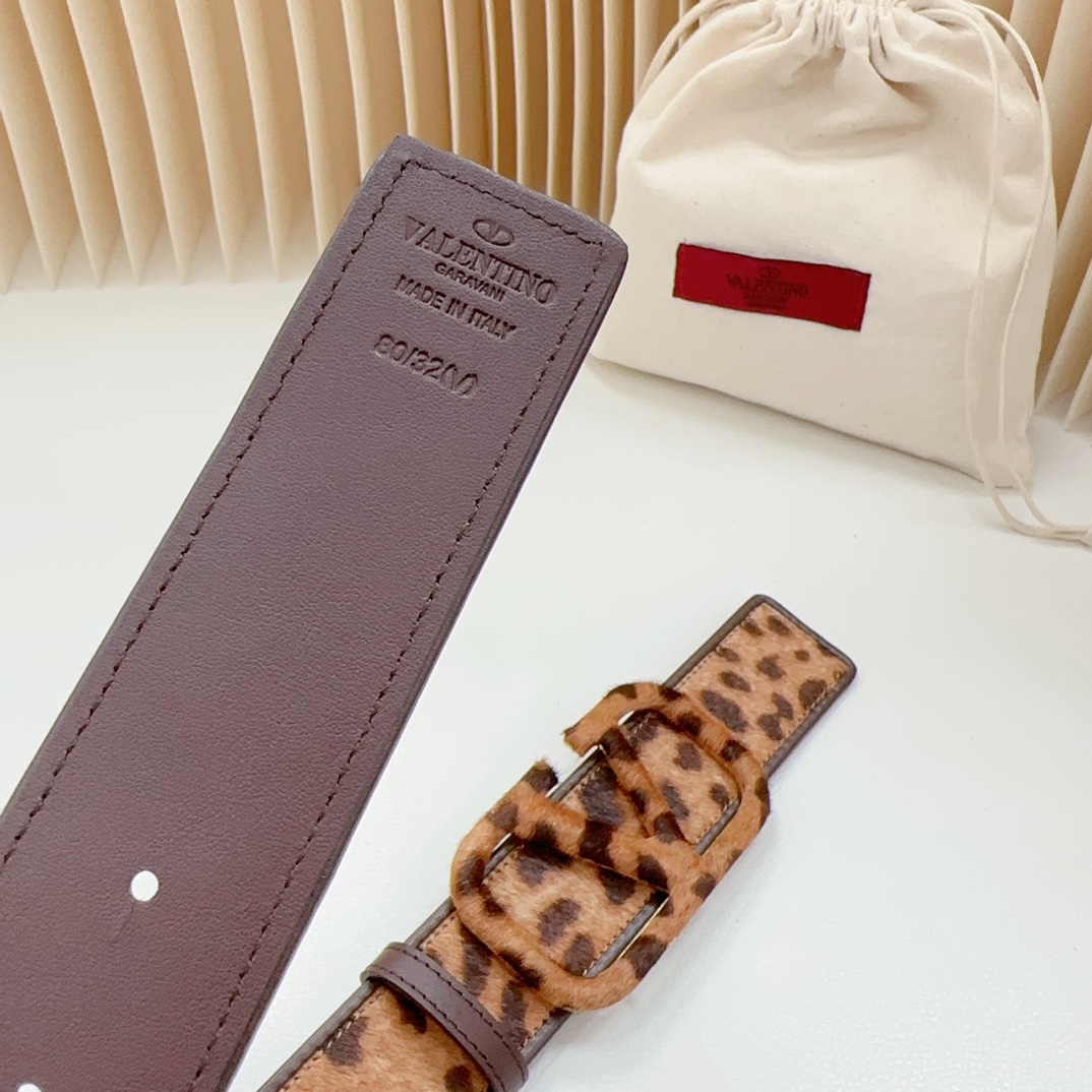 Valentino-New leopard print belt