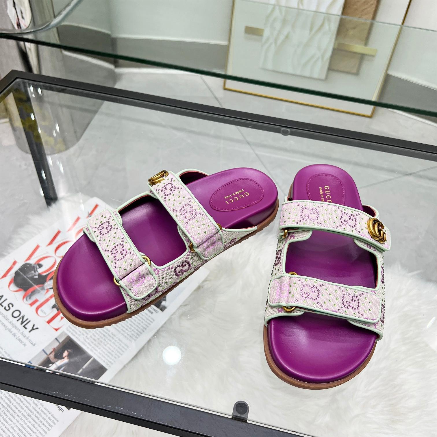 Gucci-2024 New Magic Button Sandals