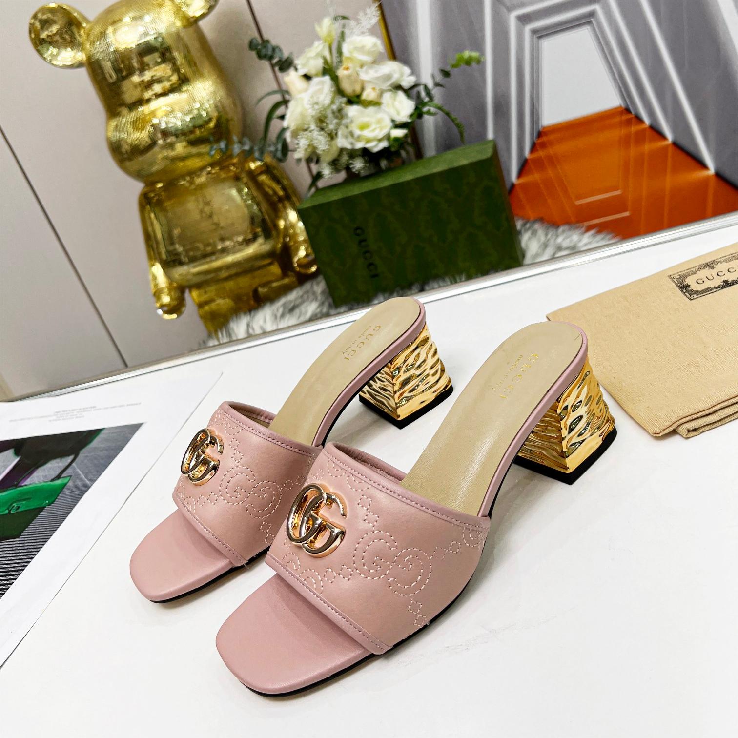 Gucci-High-heeled and thick heeled sandals