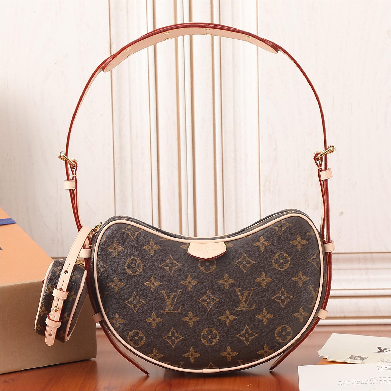 LV-Croissant Medium Handbag