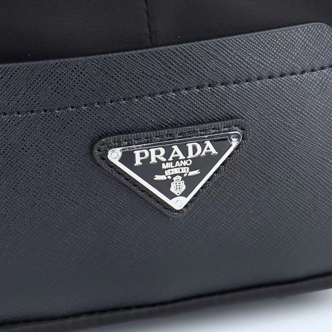 Prada-Oxford cloth short distance travel bag