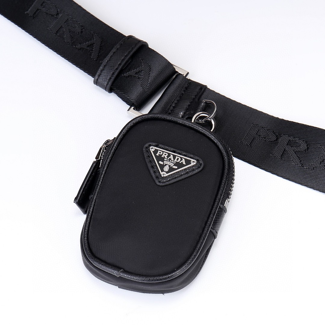 Prada-Waterproof fabric mailman bag