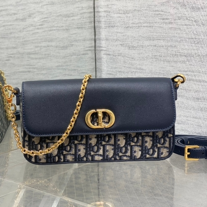 Dior-Shoulder Strap Mini Slip Leather Handbag