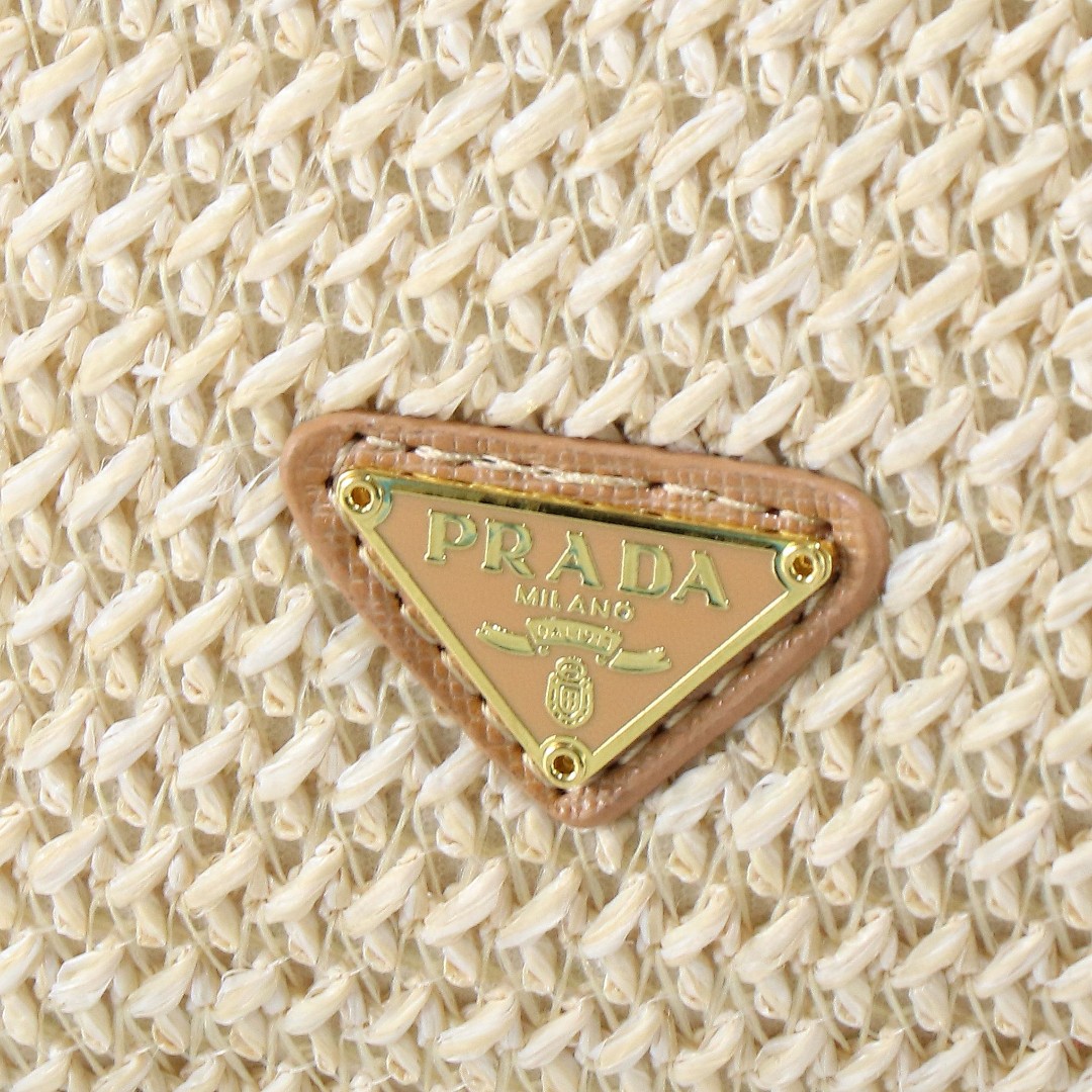 Prada-Lafite Straw Camera Bag