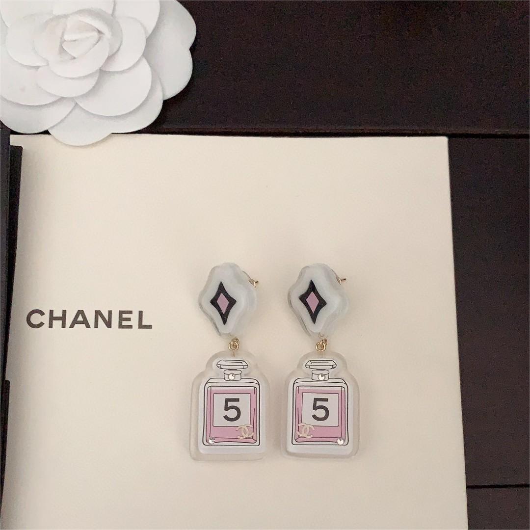 Chanel-Barbie perfume bottle earrings