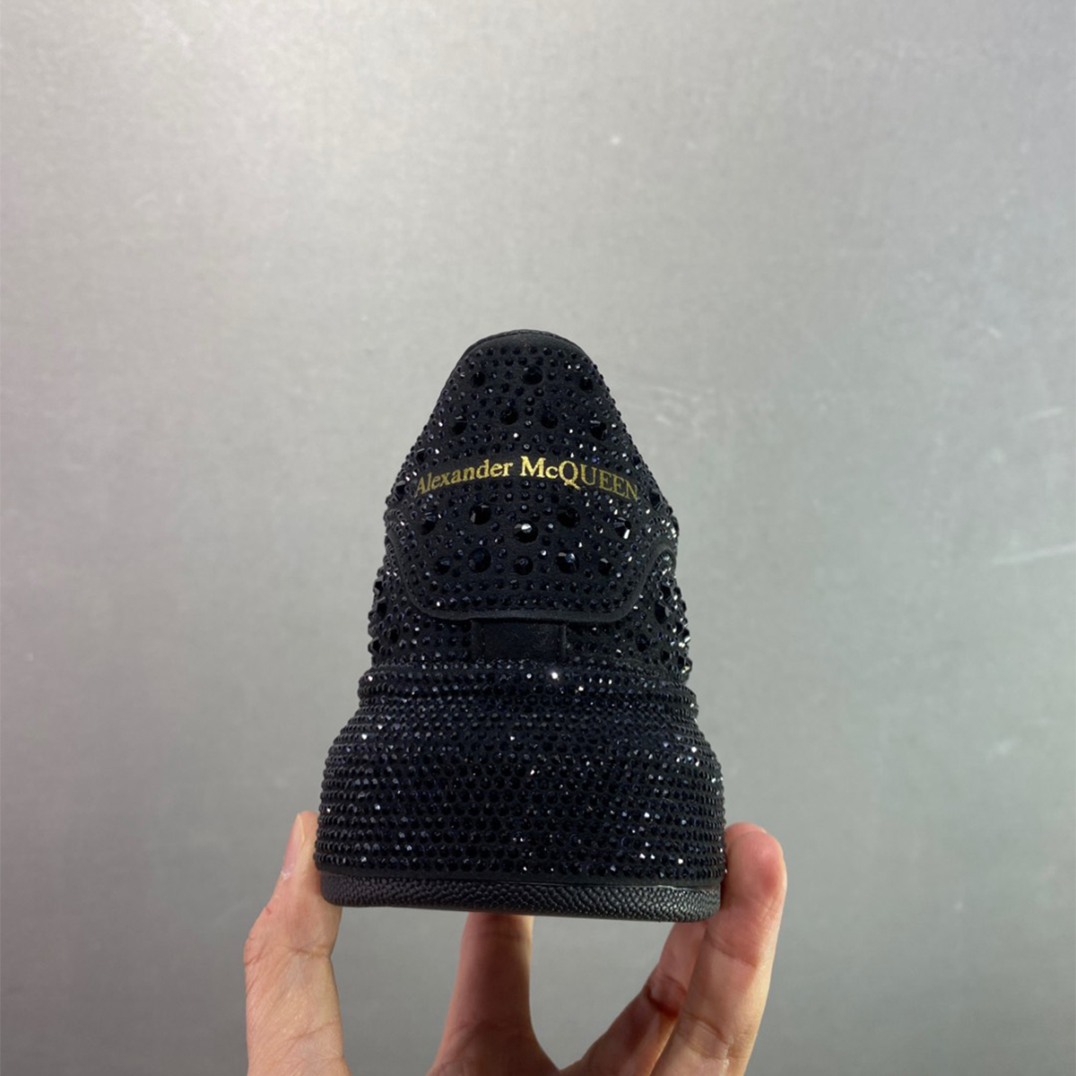 Alexander Mcqueen-pure black diamond sneakers