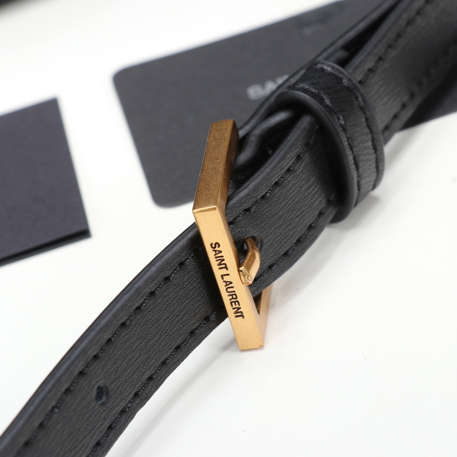 YSL-Cowhide Leather Tofu Shoulder Crossbody Bag