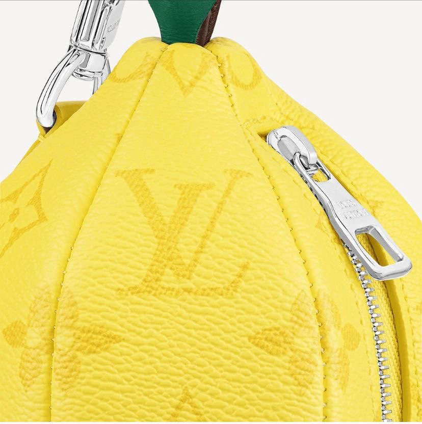 LOUIS VUITTON - Classic monogram Lemon shape canvas and cowhide leather Clutch