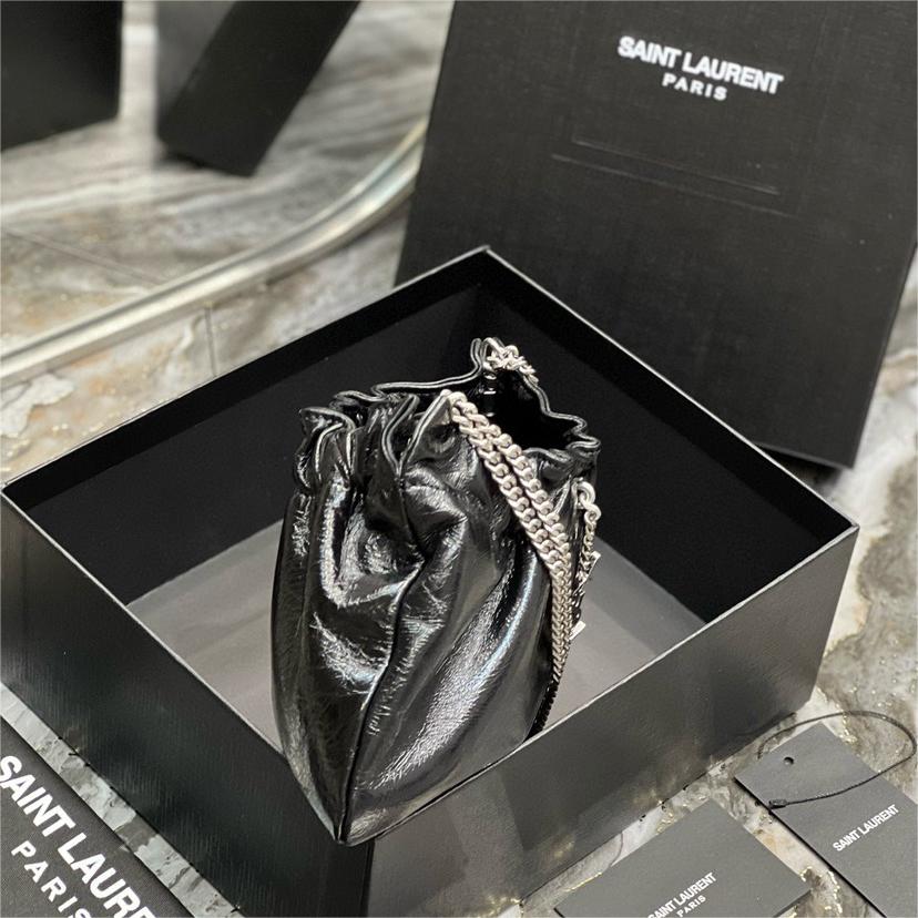 YSL-mini leather shoulder bag