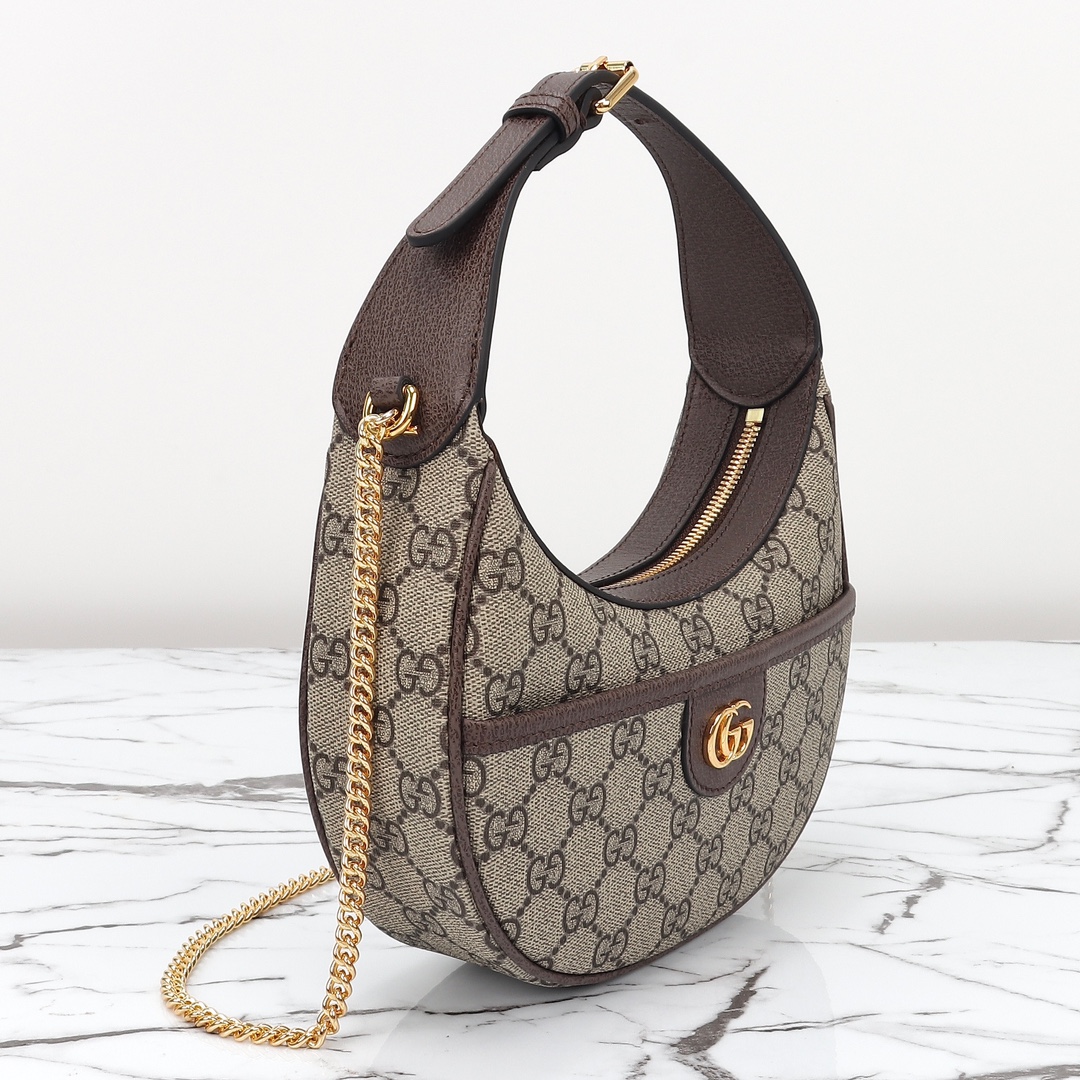 GUCCI-Oidia Series Half Moon Mini Handbag