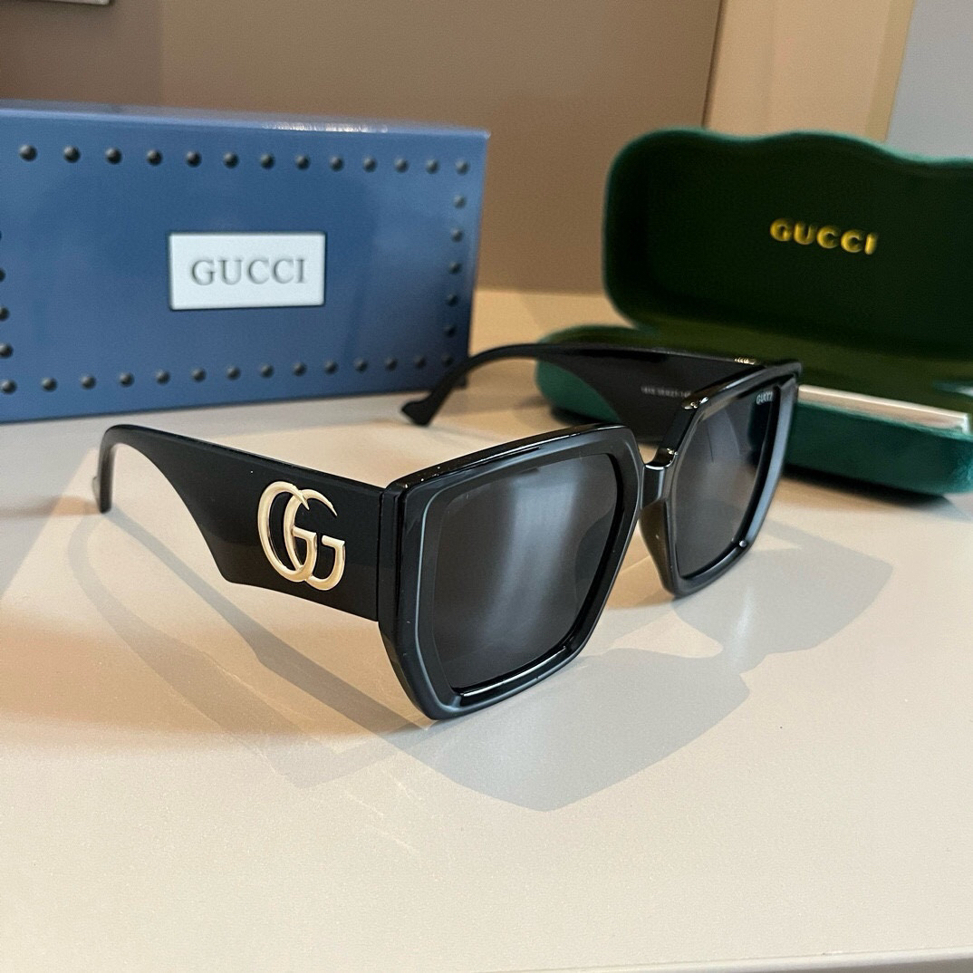 Gucci-side cool style large logo unisex sunglasses
